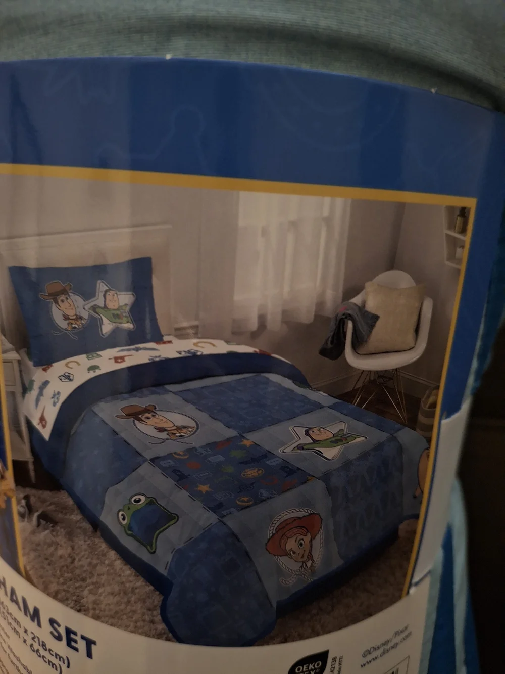 Disney Toy Story 5 Blue Kids Twin Sheet Set and Quilt/ Sham Set